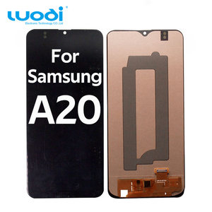 Paneles LCD para <span class=keywords><strong>Samsung</strong></span> Galaxy A20, Pantalla de 6.39 Pulgadas con Función de Luz Azul, Repuestos Negros - Product Image 1