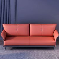 Ensemble de canapés inclinables de loisirs en cuir haut de gamme, design moderne, pour bureau, bon design, canapé 1+1+3