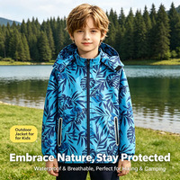 Modischer Kinder-Regenmantel mit individuellem Logo, wasserdicht, winddicht, weiches PU, Öko-Tex, strapazierfähig, Cartoon-Motiv für Jungen und Mädchen, Outdoor