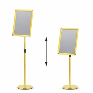 Multi-position height adjustable portable sign holder poster board stands display stand