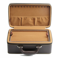 Organisateur de bijoux pour femmes Valise à bijoux en cuir PU Boîte de rangement amovible à 3 couches Boîte cadeau pour bracelet/bague/boucle d'oreille