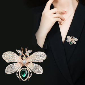 LEPAI ファッション 亜鉛合金 ゴールド 高級ブローチ ラインストーンブローチ レディースブローチ 卸売 - Product Image 2