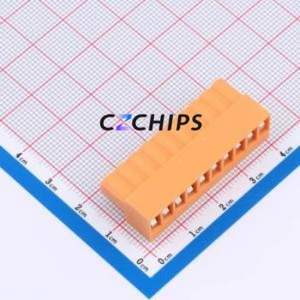 MXHT396K-3.96-10P-OE01-Cu-S-A Plug-in Terminal Block P=3.96mm Connector Screw Fixing 1x10P 3.96mm Orange - Product Image 2