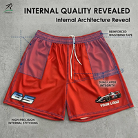 Shorts de sport en maille épaisse RAMAX, imprimé graphique Racing, style streetwear Y2K, pour hommes, marque personnalisée, vente en gros, MOQ 50 pièces