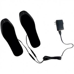 Plantillas calefactables eléctricas para zapatos, alimentadas por USB, unisex, negras, para calidez y protección contra el frío - Product Image 4