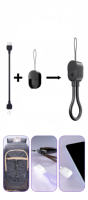 Kabel Data TPE Tipe C ke L 20w Travel Portable Ramah Lingkungan 0.2m Pengisian Cepat untuk IPhone/iPad