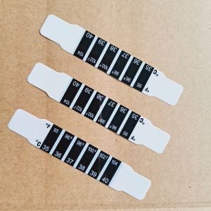 เครื่องวัดอุณหภูมิหน้าผากแบบแถบ LCD ใช้ซ้ำได้ สำหรับสัตว์เลี้ยงและเด็กทารก เครื่องวัดอุณหภูมิในครัวเรือน - Product Image 3