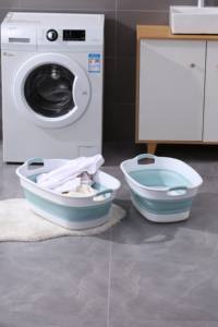 Bassin de voyage en plastique épaissi de ménage de <span class=keywords><strong>baignoire</strong></span> de bébé <span class=keywords><strong>pliable</strong></span> portatif pour des baignoires de blanchisserie sur le pouce - Product Image 4