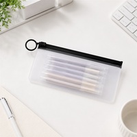 Pochette à fermeture éclair en EVA personnalisée pour fournitures scolaires, organiseur de stylos réutilisable, pochette à fermeture éclair en EVA avec service de logo OEM