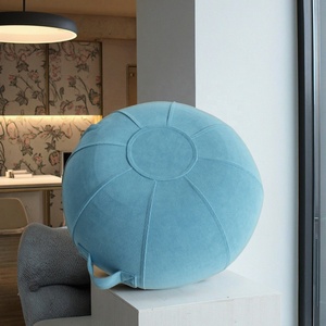 Housse de Coussin de Siège Gonflable avec Poignée <span class=keywords><strong>pour</strong></span> Bureau Hôtel <span class=keywords><strong>Yoga</strong></span> Ball Chair Méditation Balance Ball Commodité Confort à l'Esprit - Product Image 4