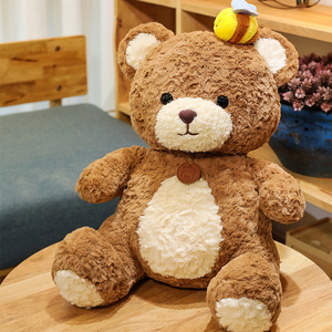 New Honey Pot Brown <b>Bee</b> Bear Plush Toy Bear Pillow Doll Teddy Bear Soft Birthday <b>Gift</b> Toy Big Claw Machine Stuffed Animal Toys - Product Image 6