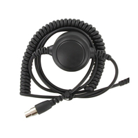Casque Motorola PMLN6854 à double oreillette arrière la tête pour talkie-walkie radio bidirectionnelle avec microphone à perche 2 broches 24 dB NRR