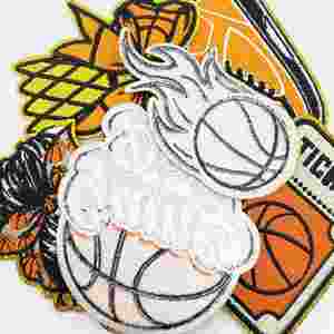 Patchs brodés thermocollants sur le thème du basketball pour le sport - Product Image 6