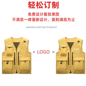 Outdoor Sports Vest Multi Pocket Polyester Mesh Back Lightweight Work Uniform For Camping Photography Team Use - Product Image 5