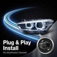 63117414141 63117414142 Faro Delantero LED AHL Adaptativo Original Usado para BMW Serie 1 F20 F21 LCI 2016-2019