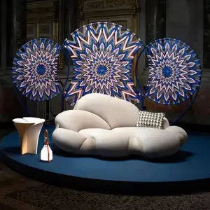 Estilo brasileiro exclusivo estilo exclusivo, sofá de luxo com 3 lugares para sala de estar, sofá com veludo