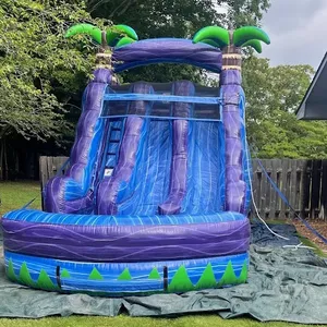 Prix usine personnalisé grand toboggan gonflable avec piscines grand slip moonwalk curseur pour les enfants et les fêtes d'adultes