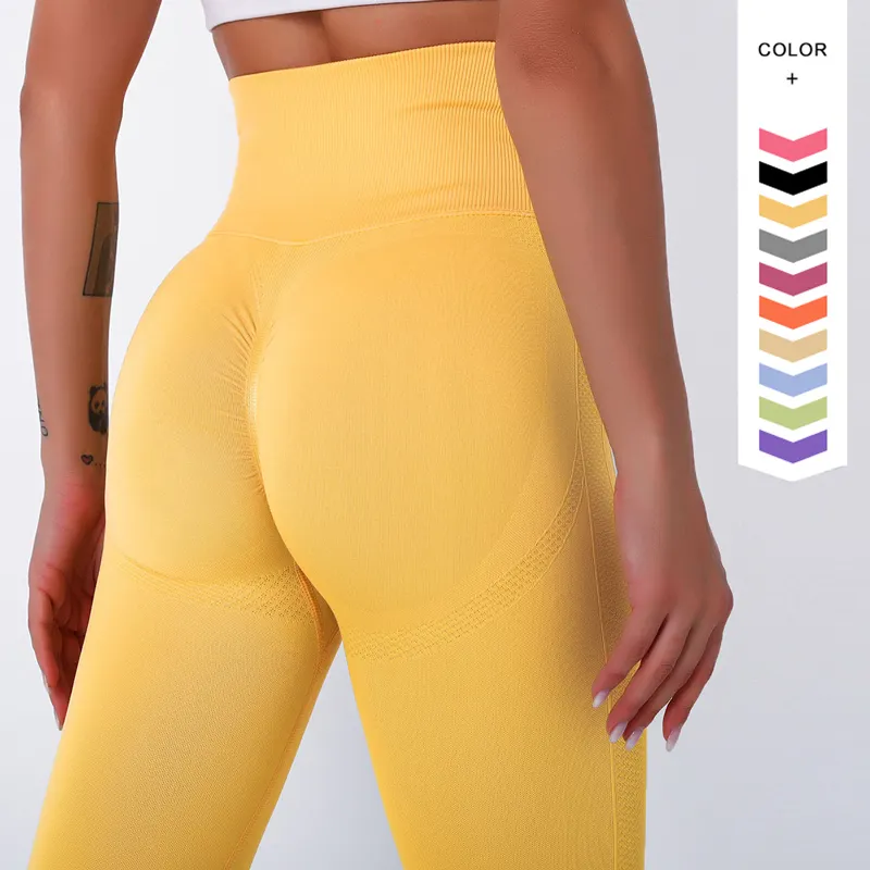 De las mujeres gimnasio de entrenamiento de Yoga ropa deportiva corazón culo pantalones de Yoga colorido trasero ajuste