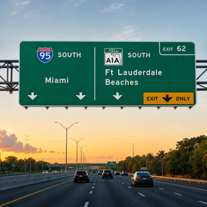 Panneau <span class=keywords><strong>de</strong></span> signalisation routière réfléchissant en aluminium métallique durable et recyclable, panneau d'avertissement <span class=keywords><strong>de</strong></span> vitesse des véhicules, panneau <span class=keywords><strong>de</strong></span> signalisation <span class=keywords><strong>autoroute</strong></span> pour <span class=keywords><strong>la</strong></span> direction des voitures - Product Image 2