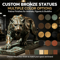 STATUE DE CHAT EN BRONZE PERSONNALISÉE Sculpture d'animal plaquée or, figurine de chat réaliste moulée à la main pour la décoration de la maison et du jardin OEM ODM