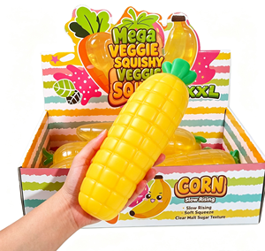 Jouet à presser en forme de légume avec service de personnalisation graphique, à récupération lente, pour la relaxation et les activités de jeu en groupe pour enfants - Product Image 1