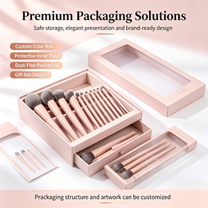 Set di 12 Pennelli da Trucco Vegani Professionali in Fibra Sintetica Morbida con Logo Personalizzato OEM ODM Etichetta Privata - Product Image 5