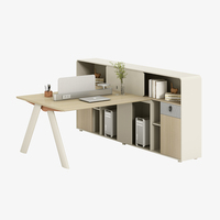 Bureau de coworking modulaire en bois moderne, 2, 4, 6 ou 8 places, poste de travail extensible pour espace ouvert, mobilier de bureau pour le personnel