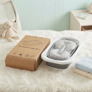 Vaschetta <span class=keywords><strong>Pieghevole</strong></span> Portatile in Plastica per Neonati con Indicatore di Temperatura e Design Multifunzione per Bambini da 0 a 12 Mesi - Product Image 3