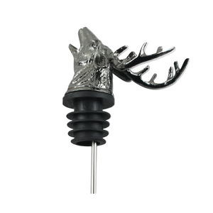 Deer Head Wine <b>Bottle</b> <b>Stoppers</b> Metal Sealing <b>Stopper</b> Simple Style Zinc Alloy <b>Bottle</b> <b>Stopper</b> For Wine - Product Image 2