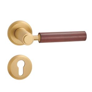 Lujo europeo Hotel Villa habitación hogar dormitorio cerradura de <span class=keywords><strong>puerta</strong></span> silenciosa manija de palanca de madera de latón - Product Image 4