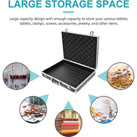 Valise de transport en aluminium pour outils/appareils photo avec mousse personnalisée, étanche et antichoc, disponible en OEM/ODM