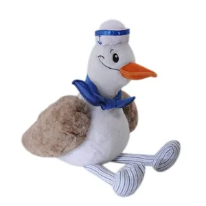 Personalizzato soft sea gull navy sailor farcito sea bird gabbiano giocattolo della peluche