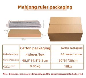 Règle de Mahjong américaine 2-en-1 de 18 pouces avec poussoir transparent pour l'organisation des tuiles de Mahjong, idéale pour les soirées de jeu en famille - Product Image 5