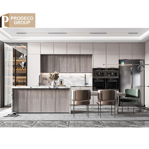 Prodeco Furniture El último juego de almacenamiento de lujo Fabricantes de diseño moderno inteligente Gabinetes de cocina lacados en forma de <span class=keywords><strong>L</strong></span> para Proyectos - Product Image 2