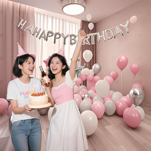 Decoraciones <span class=keywords><strong>para</strong></span> Fiestas de Cumpleaños, Set de Globos y Accesorios de Papel <span class=keywords><strong>para</strong></span> Decoración de Paredes, Venta al Por Mayor <span class=keywords><strong>para</strong></span> Novios - Product Image 4