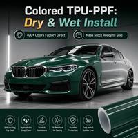 Film de protection de peinture (PPF) en TPU mat Alexander Silver brillant, film TPU couleur métallique changeante pour la protection de la carrosserie automobile