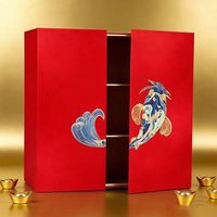 Scatola Regalo Rigida Premium a Doppia Porta con Cassetto, Logo Personalizzato, Stampa Personalizzata, Confezione Regalo