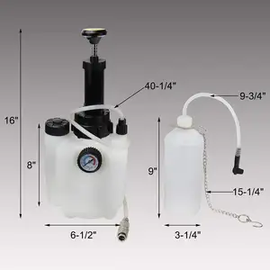 Yongshi 3L Kit de purga de líquido de freno de mano, Kit de herramientas de purga de líquido de embrague de freno manual