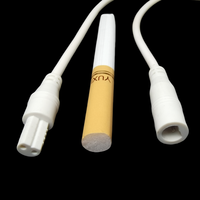 Câble d'alimentation LED mini 2 conducteurs, étanche IP67, conducteur en cuivre, isolation PVC, connecteur mâle-femelle