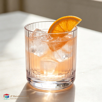 Verres à whisky et à vin modernes sans pied, incassables, en Tritan PC transparent, avec base lourde