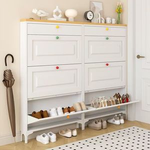 Scarpiera da Parete di Lusso in Materiale Premium con Lavorazione Squisita, Salva Spazio sul Pavimento e Aggiunge Eleganza all'Ingresso - Product Image 6