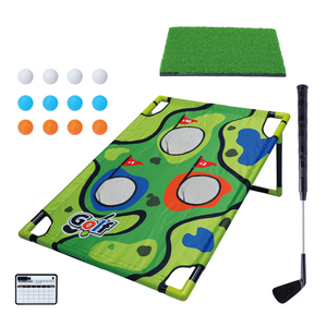 Ensemble de jeu de golf en plastique pour enfants, jouets de golf d'intérieur et d'extérieur, comprenant une crosse de golf réglable, 12 balles et un tableau de scores - Product Image 3