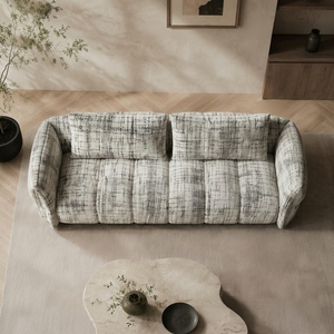 Canapé en tissu style Wabi-sabi <span class=keywords><strong>Monet</strong></span> pour salons de villas, canapé en chenille pour usage domestique - Product Image 6