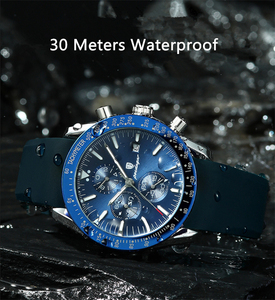 <span class=keywords><strong>Orologio</strong></span> cronografo di lusso per <span class=keywords><strong>uomo</strong></span> POEDAGAR P988 in acciaio inossidabile con data luminosa settimana orologi da polso sportivi - Product Image 4