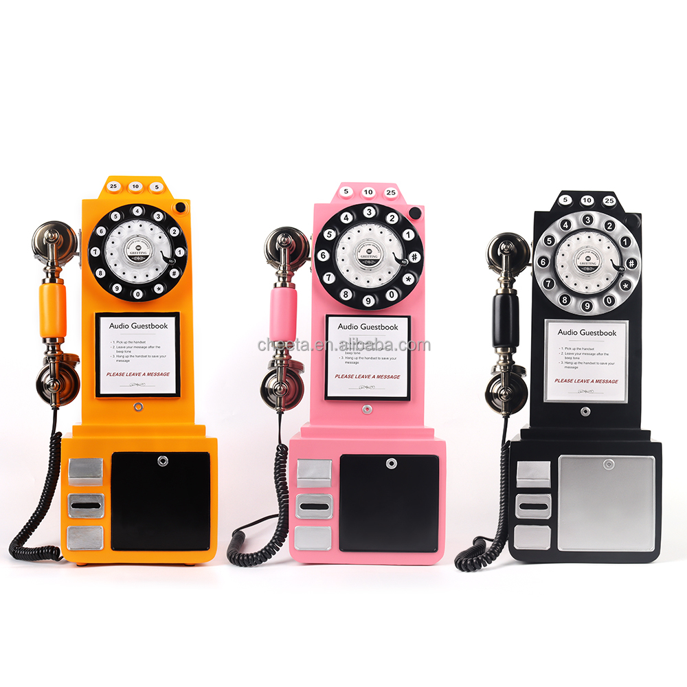 Свадебный белый винтажный Европейский стиль Новая аудио Гостевая книга телефон аудио Гостевая книга Свадебный телефон