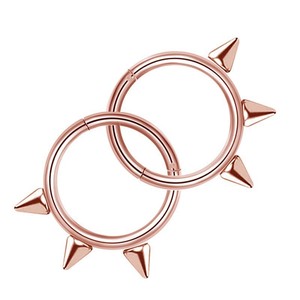 Anneau de nez en acier inoxydable 316L, bijoux de piercing géométriques unisexes - Product Image 4
