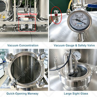 ORME Dunne-filmverdamper van roestvrij staal, sapverdamper, jamconcentrator met vacuümpomp