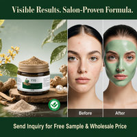 Poudre de masque aux herbes chinoises naturelles OEM/ODM pour salon de beauté, masque réparateur contre l'acné, améliore la peau, film de boue, personnalisation sur mesure