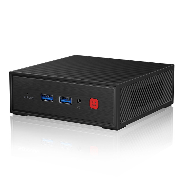 BESTOSS Aluminum Alloy Mini PC Server N150 Max Turbo 3.6G Cache 6MB Windows 11 Pro DDR4 3200MHz Black Gaming 3-Year Warranty