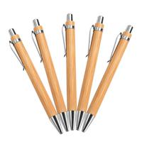 Stylo bille en bambou écologique de haute qualité à prix avantageux - logo gravé au laser personnalisé - stylos en bambou